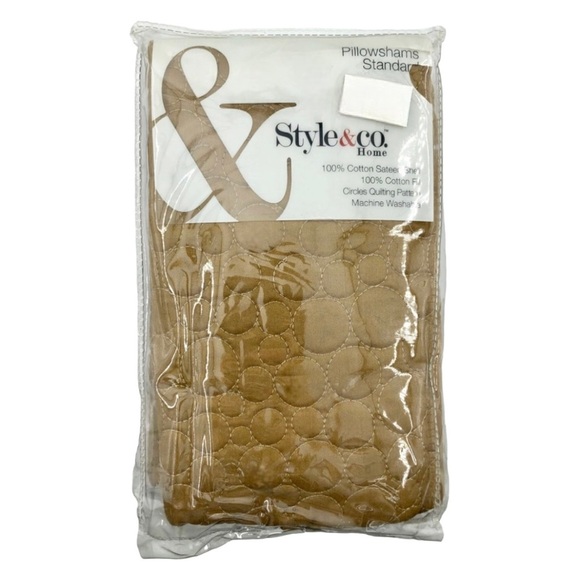 Copper Brown Textured Standard Pillow Sham - Picture 2 of 11